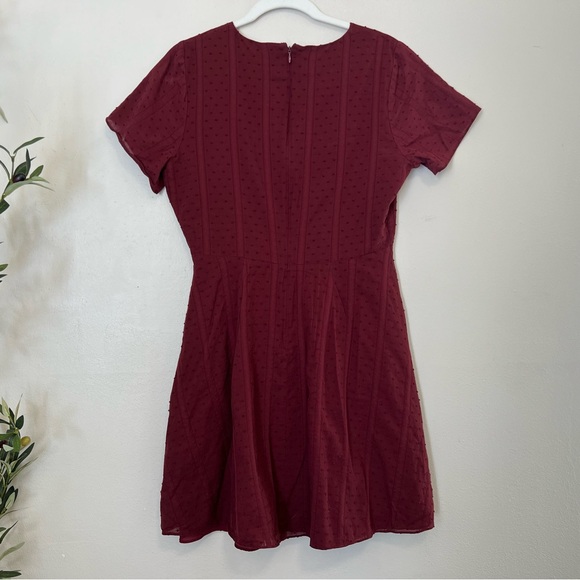 Madewell Button Front Swing Dress in Swiss Dot - Picture 6 of 16